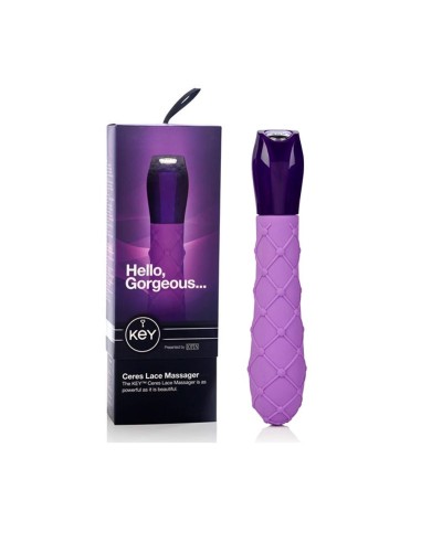 850847 KEY - JO-8051-10-3 CERES LACE MASSAGER VIBE IN LAVENDER