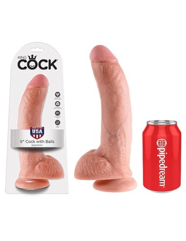 PD5508-21 9 INCH COCK - WITH BALLS - SKIN - Imagen 1