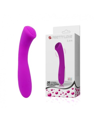 6266 PRETTY LOVE – LEN  VIBRATORE ERGONOMICO IN SILICONE 16 CM - Imagen 1