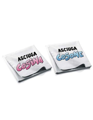 S 0166 ASCIUGA COSINA ASCIUGA COSONE SET DI 2 SALVIETTE ASCIUGA COSE SEXY - Imagen 1