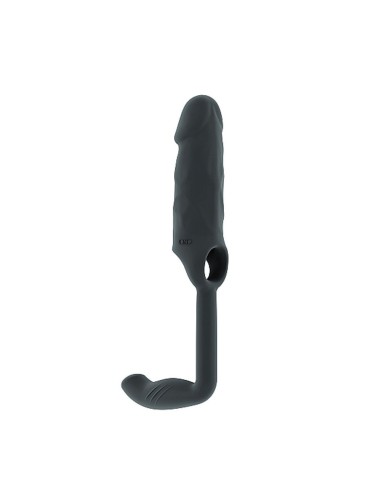 SON038GRY N.38 – STRETCHY PENIS EXTENSION AND PLUG – GREY - Imagen 1