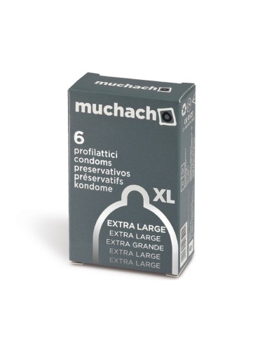 MUCHACHO XL PROFILATTICI PRESERVATIVI TRASPARENTI MISURA GRANDE SENZA AROMA - Imagen 1