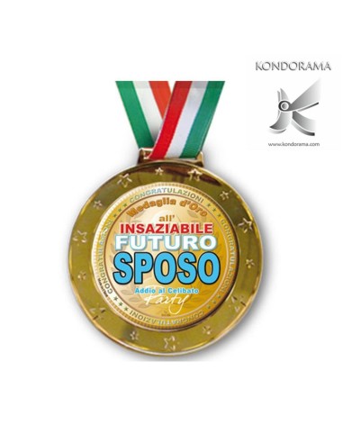 5795-1 MEDAGLIA CON TRICOLORE "SPOSO" - Imagen 1