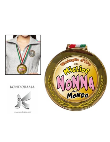 6118-13 MEDAGLIA OLIMPICA  MIGLIOR NONNA DEL MONDO - Imagen 1