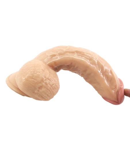 QLOVES001SKIN COLOR DILDO FALLO REALISTICO IN PVC COLOR CARNE 9” - Imagen 6