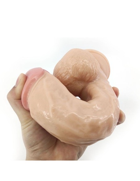 QLOVES001SKIN COLOR DILDO FALLO REALISTICO IN PVC COLOR CARNE 9” - Imagen 10