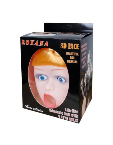 59-00016 LOVE DOLL ROXANA 3D FACE INFLATABLE BAMBOLA GONFIABILE CON VISO 3D E GENITALI REALISTICI - Imagen 1
