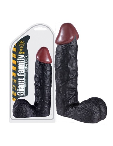 55078427 GIANT FAMILY LITTLE DICK REALISTIC DONG CIRCA 28 CM BLACK - Imagen 1