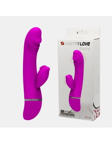 11296 PRETTY LOVE DAVID RABBIT 100% SILICONE - Imagen 1