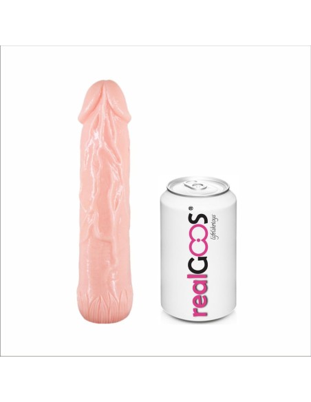 RealGOOS® PROLUNGA FALLICA IN MORBIDO TPR SUPER ELASTICO COLOR CARNE MM 180 X 40 - Imagen 4