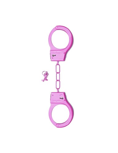 SHT347PNK METAL HANDCUFFS - PINK MANETTE METALLICHE ROSA - Imagen 1